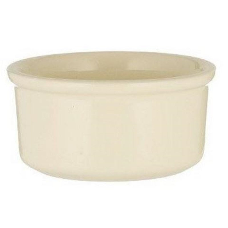 Mason Cash Heritage Ramekin in cream, 220ml capacity, perfect for baking soufflés and crême brûlée, chip-resistant stoneware.