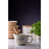 Mason Cash Heritage 2L Batter Bowl in stoneware, ideal for mixing and pouring with a classic design and chip-resistant finish.