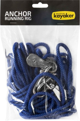 Kayak Anchor Running Rig allowing easy anchor attachment from the seat, enhancing safety and stability while kayaking.