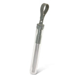 Telescopic grey straws with silicone mouthpieces and a carry case, perfect for eco-friendly sipping on the go. Set of 5.