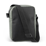 Set of five stylish grey travel bags, 24cm each, featuring adjustable straps and multiple zippered pockets for organized storage.