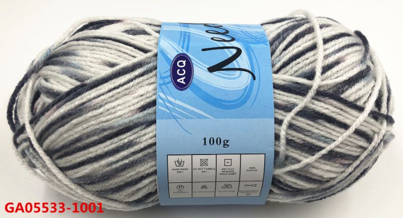 Yarn Acrylic - 2 Tone 100g Ass Colors (Set of 12)