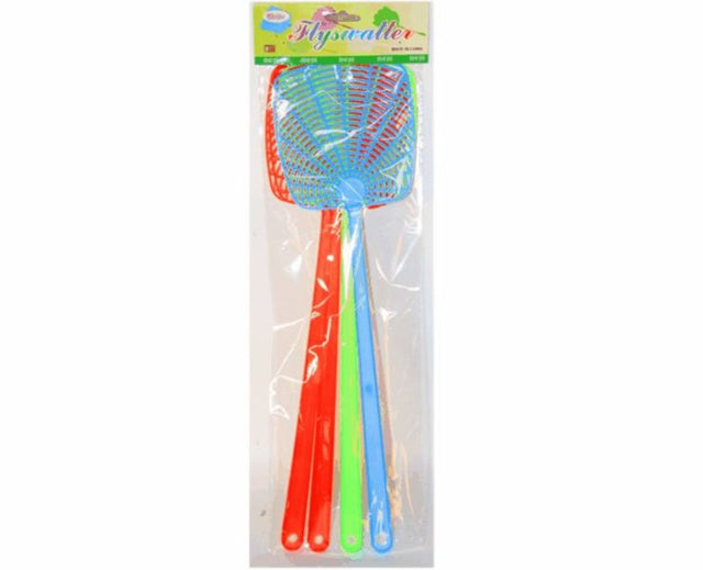 Set of 16 durable fly swatters with comfortable grip for effective indoor and outdoor fly control.