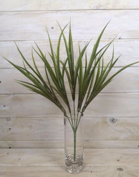 Artificial Vanilla Grass Bush in rich brown, featuring lifelike leaves for low-maintenance indoor and outdoor decor.
