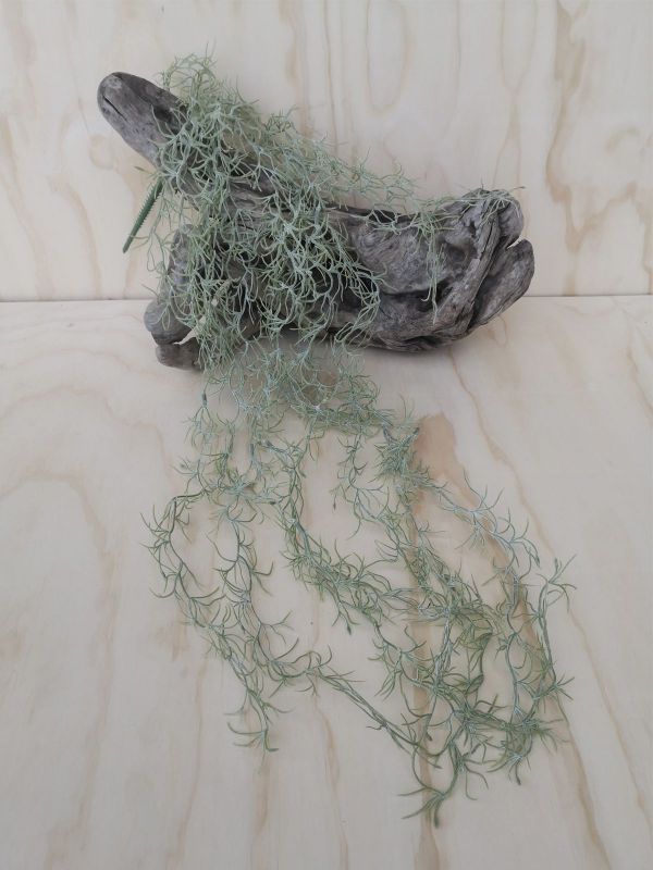 Lifelike green artificial hanging air plant bush for low-maintenance indoor decor and vibrant ambiance.