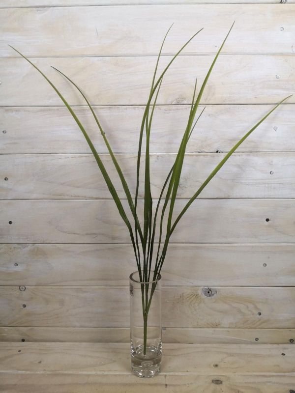 Artificial Tall Grass Bush in vibrant green, ideal for indoor/outdoor decor, UV resistant, maintenance-free, adds natural texture.