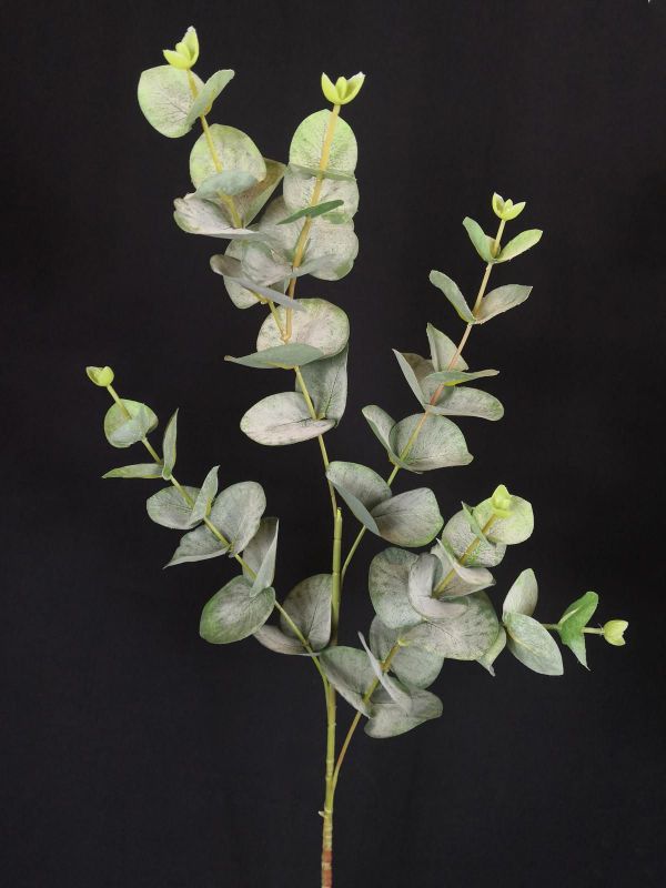 Artificial Silky Eucalyptus Spray in grey, featuring realistic texture and elegance for stylish home decor.