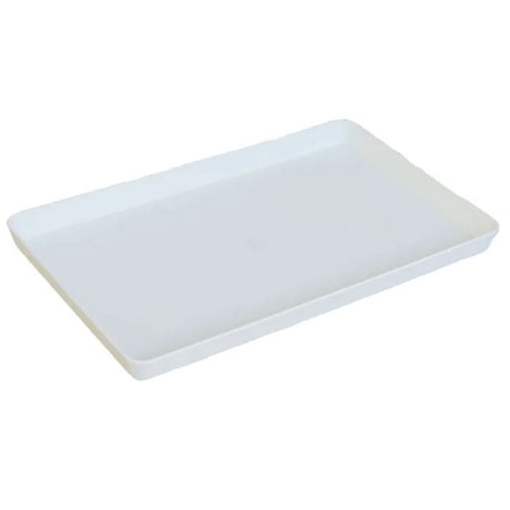 White sandwich tray, 275mm x 175mm x 20mm, perfect for serving sandwiches and finger foods at gatherings or picnics.