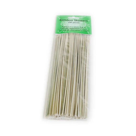 Bamboo skewers 15cm, eco-friendly and sturdy, ideal for grilling, appetizers, and elegant presentations at parties.