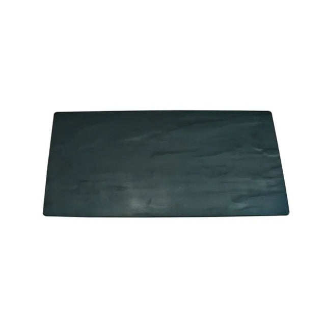 Sleek Black Melamine Tray 20x35cm, durable for serving appetizers, desserts, or drinks, compatible with tiered stands.