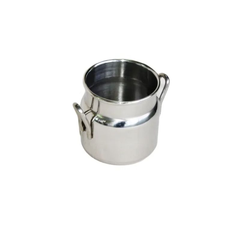 Charming 90ml vintage-style milk can for storage and decor, 48mm diameter, 50mm height, perfect for herbs and crafts.