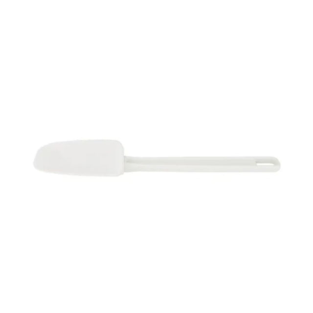 Spatula with 90x60mm white rubber blade, ideal for blending, folding, and spreading in the kitchen.