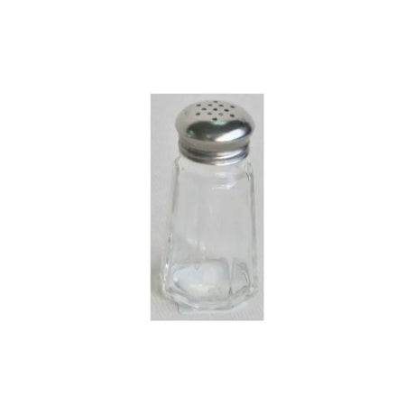 Stylish 30ml salt and pepper shakers in glass with stainless steel tops for elegant seasoning and convenient use.