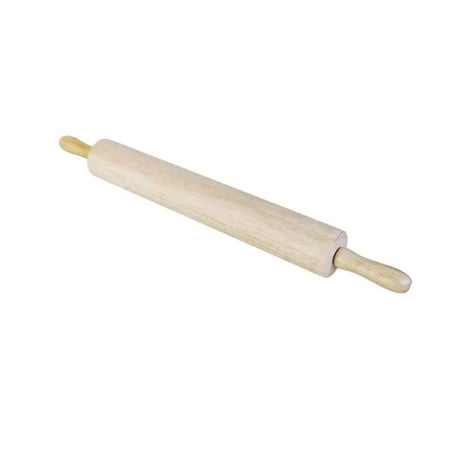 Premium 33cm wooden rolling pin with smooth ball bearings, designed for effortless dough rolling and bakery precision.