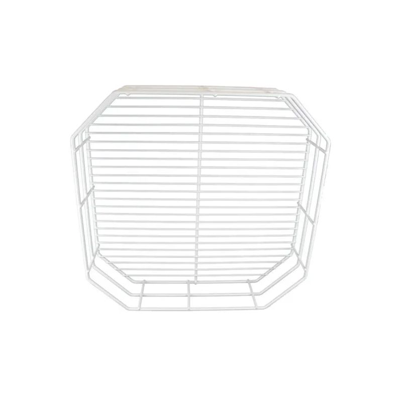 White dishwasher basket with no dividers, 435x435mm, designed for Starline dishwashers, perfect for organizing kitchen items.