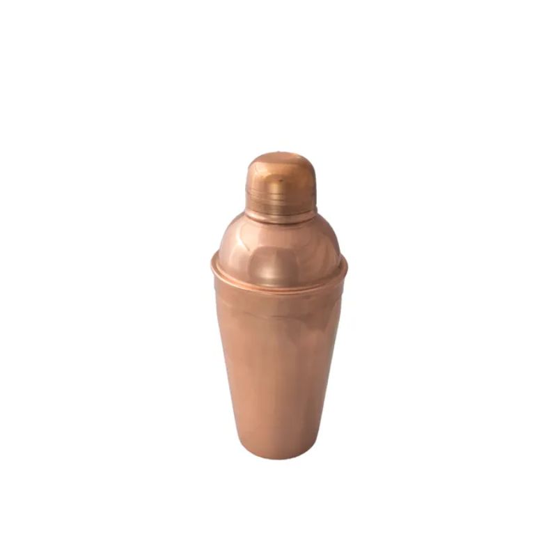 Premium 16oz stainless steel cocktail shaker with elegant copper finish, perfect for mixing drinks at home or professional bars.