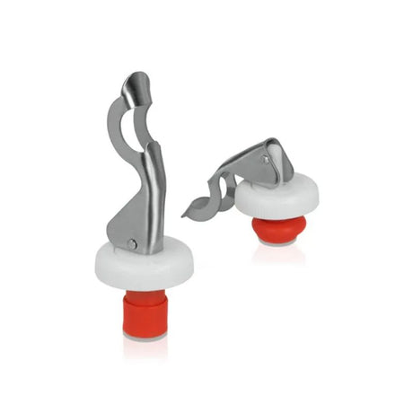 Set of 2 expansion caps with openers, ideal for easily opening jars and sealing food freshness, 37x95x160mm.