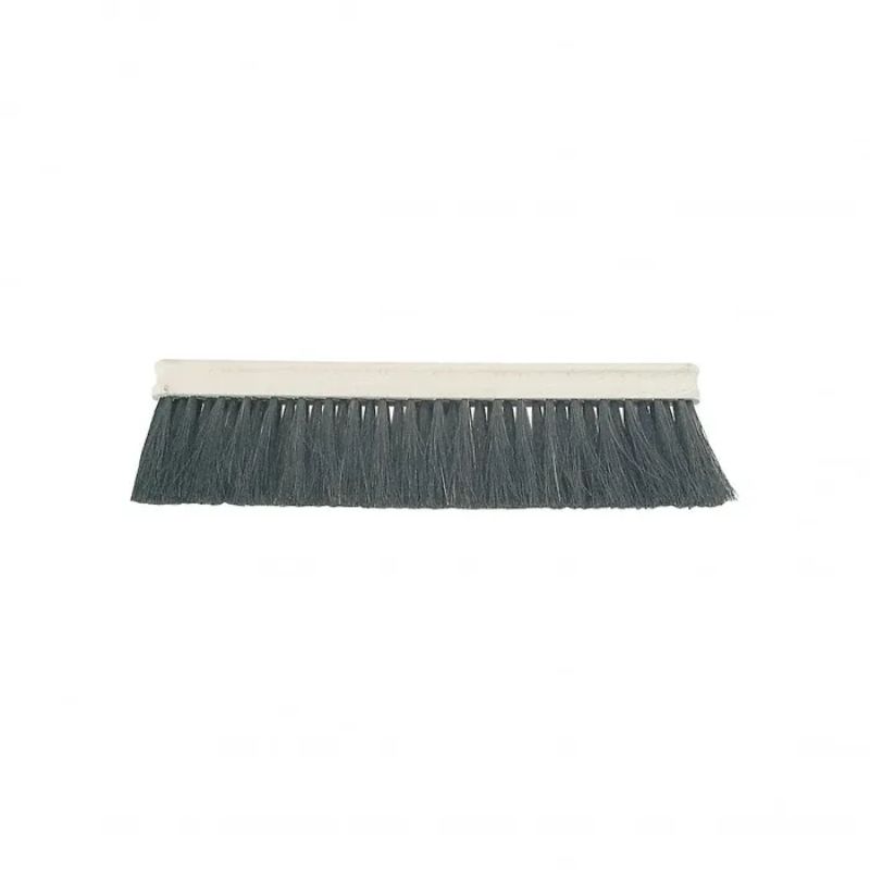 Flour Brush 30cm Black with wooden handle and soft bristles for easy flour application in baking.