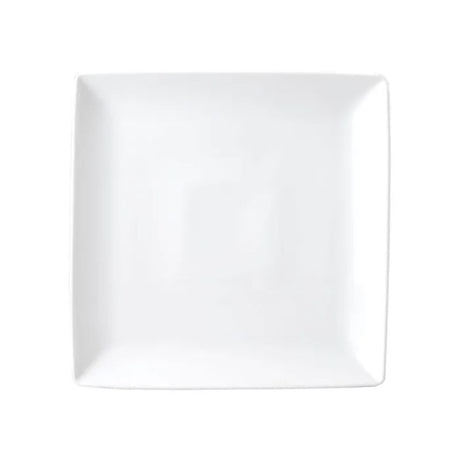 Elegant Royal Porcelain Square Deep Plate, 240mm, perfect for serving soups, salads, and gourmet dishes.