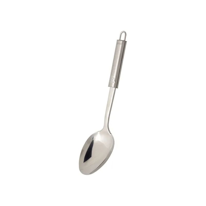 Spoon Solid 320mm in stainless steel, 320mm long, ideal for stirring, mixing, and serving with a sleek design for elegant kitchens.