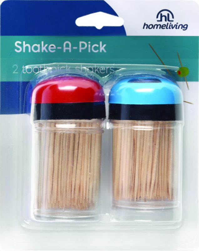 Elegant set of 4 Homeliving toothpick shakers, compact and stylish for easy access and organization in any setting.