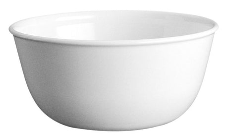 Corelle Winter Frost bowl set of 3, 828ml each, elegant white design, durable, stackable, and microwave-safe for versatile dining.