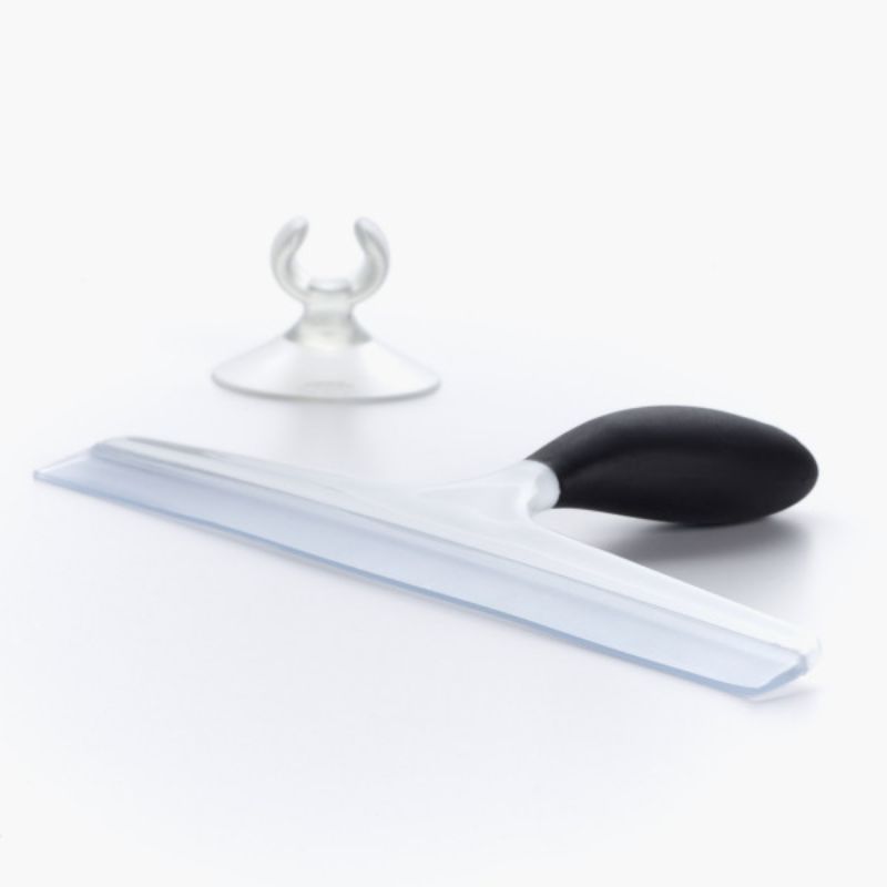 OXO Goodgrips All Purpose Squeegee with flexible blade and non-slip handle for streak-free cleaning on various surfaces.