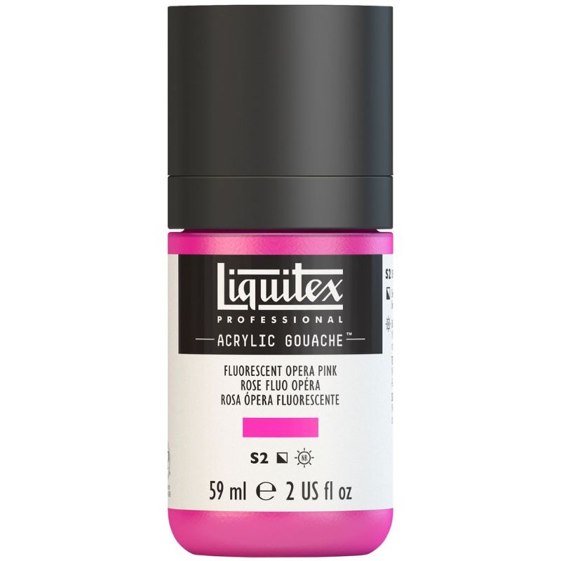 LIQUITEX PROFESSIONAL ACRYLIC GOUACHE 59ML - FLUO OPERA PINK 987 S2