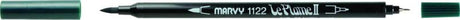BOTTLE GREEN dual tip marker for artists, featuring a brush and fine tip for versatile crafting and coloring.