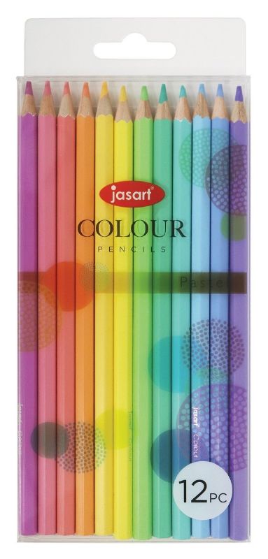 Twelve vibrant pastel pencils in a set, perfect for artists, students, and hobbyists, offering strong, break-resistant leads.