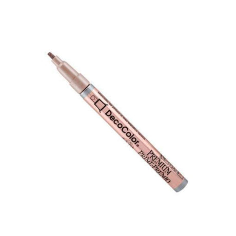 Rose Gold MARVY DECO Premium Paint Marker 240 Bullet, ideal for vibrant art on various surfaces with precision control.