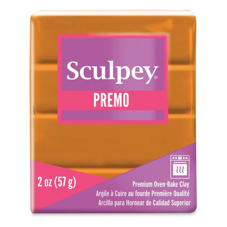 SCULPEY PREMO oven bake clay in Burnt Orange, ideal for detailed crafting, sculpting, and vibrant jewelry making.