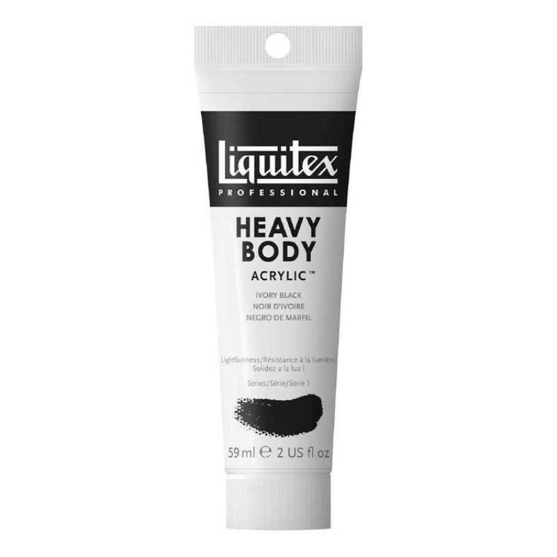 LIQUITEX PROFESSIONAL HEAVY BODIED ACRYLIC 138ML - IVORY BLACK S1