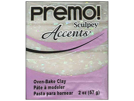 Sculpey Premo Accent Polymer Clay in Opal 5109, featuring a unique opalescent finish for vibrant art and crafts.