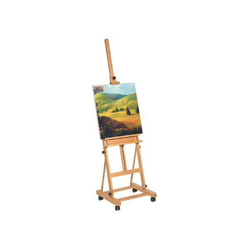 Premium studio easel designed for artists, adjustable height, stable base, perfect for all painting mediums.