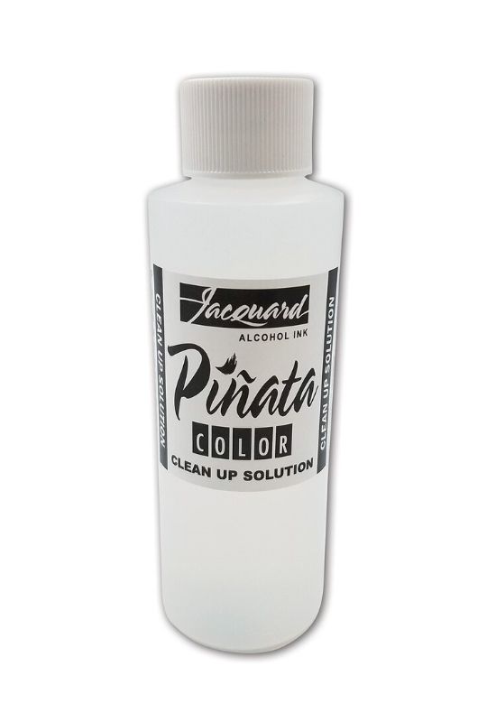 Jacquard Piñata Colour Clean Up Solution 118.29ml, designed for removing stubborn alcohol ink stains from various surfaces.