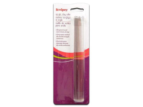 Sculpey Acrylic Clay Roller 8 Inch, ideal for crafting smooth, even sheets of polymer clay with a non-stick surface.