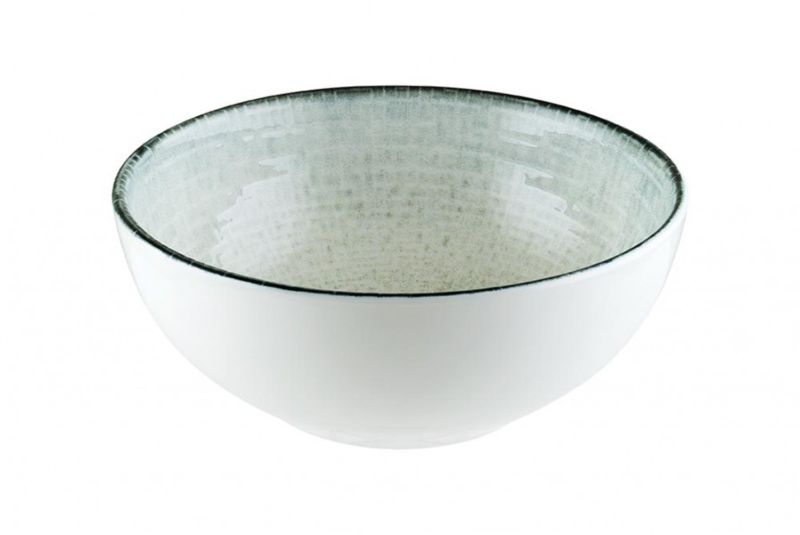 Set of 12 Bonna Maze Deep Bowls, 130 mm, stylish geometric design, high-quality porcelain, ideal for versatile dining.