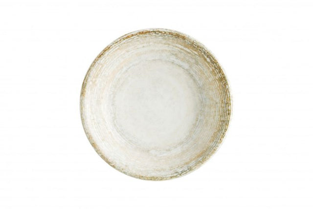 Elegant 90 mm round dishes in earthy tones, set of 24, chip-resistant, stackable, and dishwasher safe for stylish dining.