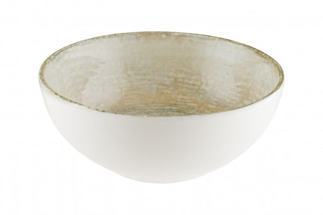 Set of 12 Bonna Patera Deep Bowls, 130 mm, featuring elegant earthy tones and scratch-resistant, durable porcelain design.