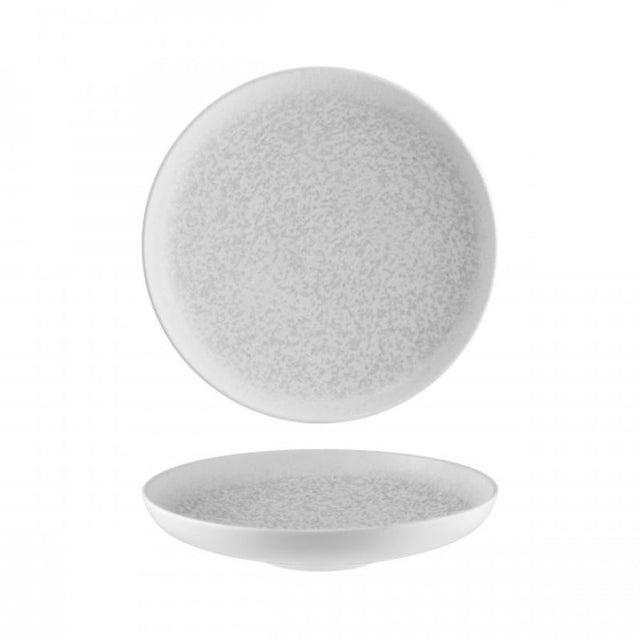 Set of 6 Bonna Lunar White 280mm bowls, elegant, stackable, chip-resistant, perfect for versatile dining occasions.