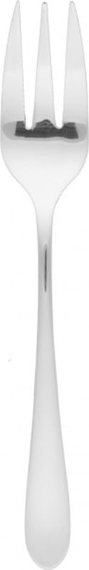 Set of 12 sleek stainless steel serving forks featuring a brushed finish, perfect for stylish dining and easy cleanup.