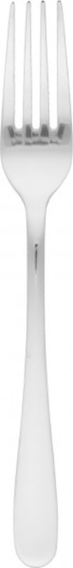 Elegant stainless steel table forks with a brushed finish, perfect for dining at home or restaurants.