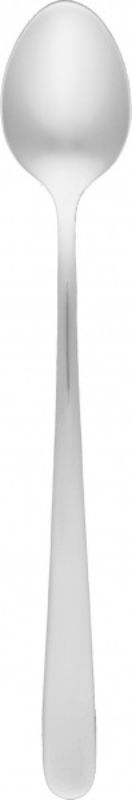 Tablekraft Luxor soda spoons set of 12, made of durable stainless steel with a sleek mirror finish for elegant dining.