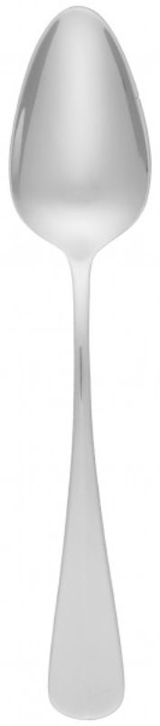 Set of 12 durable stainless steel table spoons with classic mirror finish, perfect for all dining occasions.