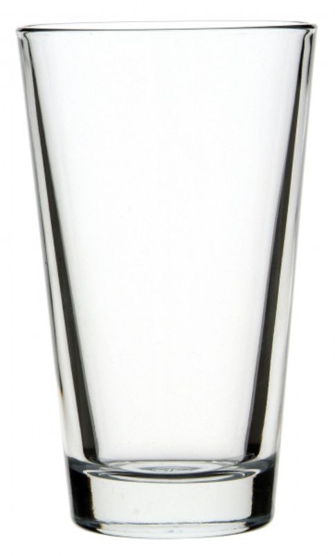 Set of 24 Pasabahce Parma Mix glasses, 410ml each, ideal for versatile beverages with a durable, stackable design.