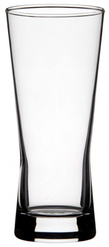 Set of 6 sleek, modern beer glasses designed to enhance the flavor and aroma of lighter beers like pilsners.