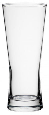 Set of 6 Ocean Metro 400ml beer glasses featuring nucleation tech for enhanced fizz and modern design. Ideal for pilsners.