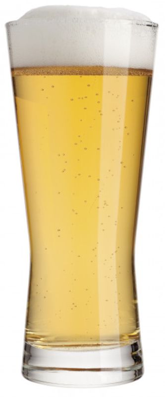 Set of 6 Ocean Metro Beer glasses with nucleation for enhanced carbonation and flavor, designed for elegant beer enjoyment.