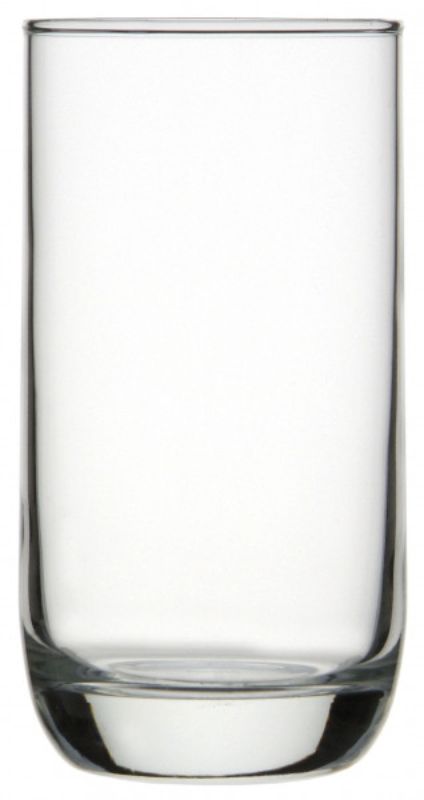 Set of 6 Ocean HiBall glasses, 305ml, premium glass, minimalist design, perfect for water, juice, and iced beverages.